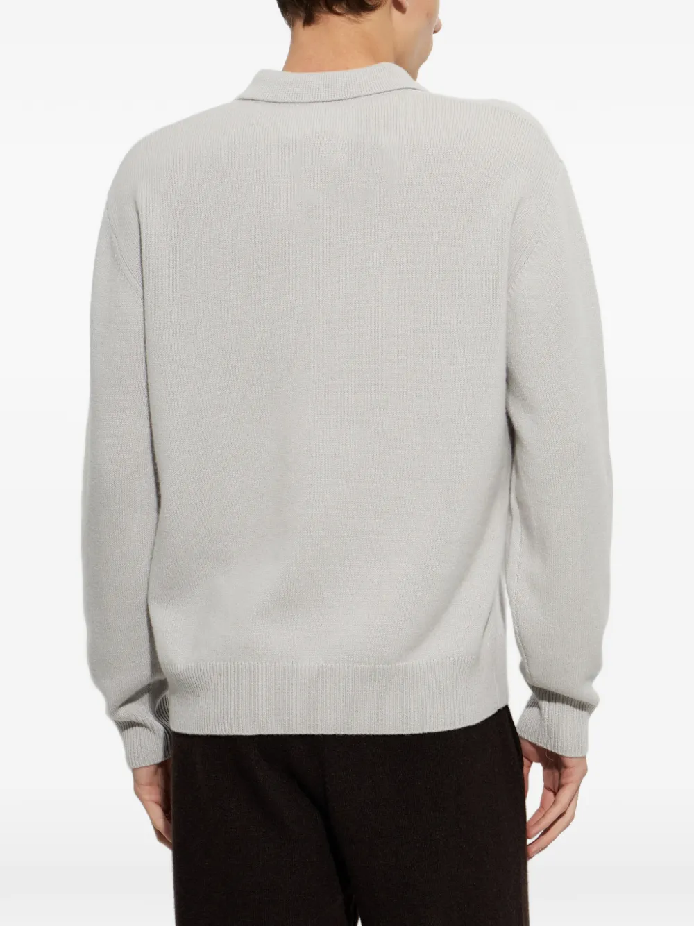 Lisa Yang Rufus kasjmier poloshirt Grijs