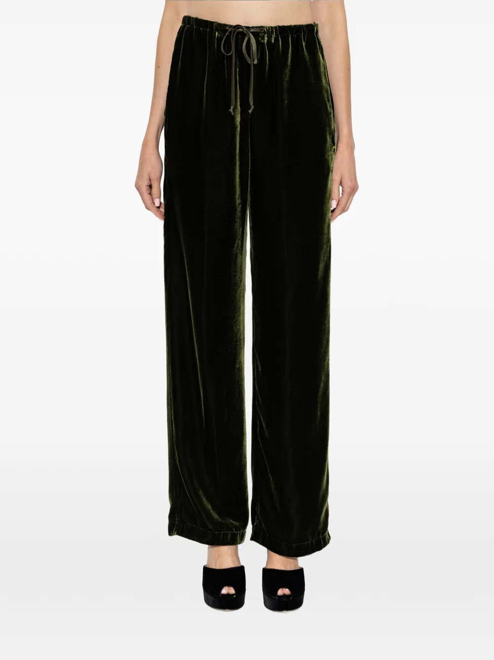 Forte Straight broek Groen