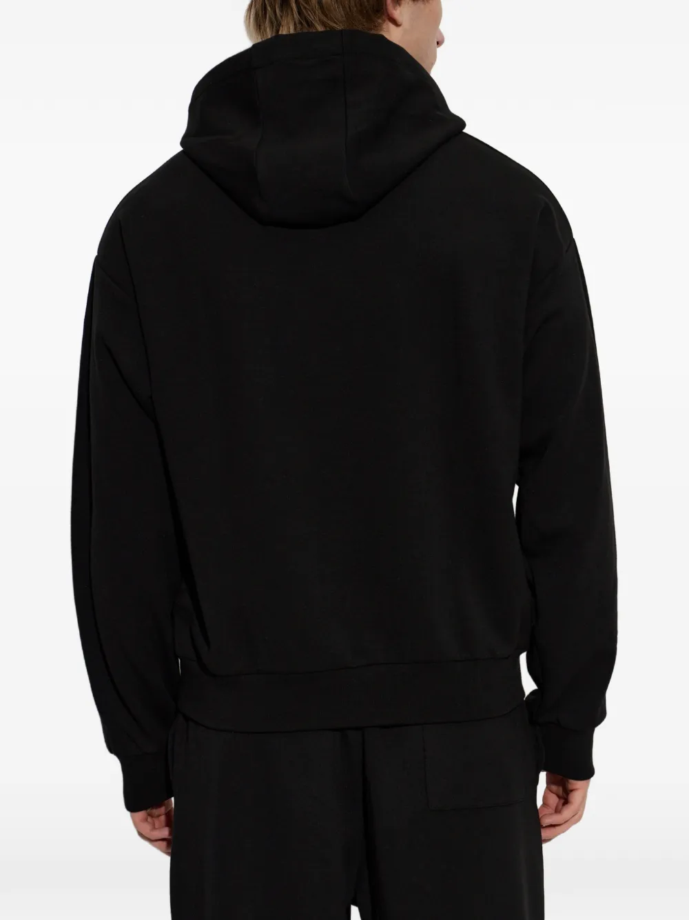 Lacoste x Novak Djokovic hoodie met geborduurd logo Zwart