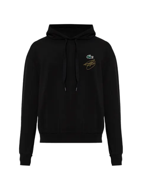 Lacoste x Novak Djokovic logo-embroidered hoodie