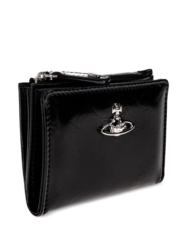 Vivienne Westwood Carteira De Couro Com Placa Orb | Preto