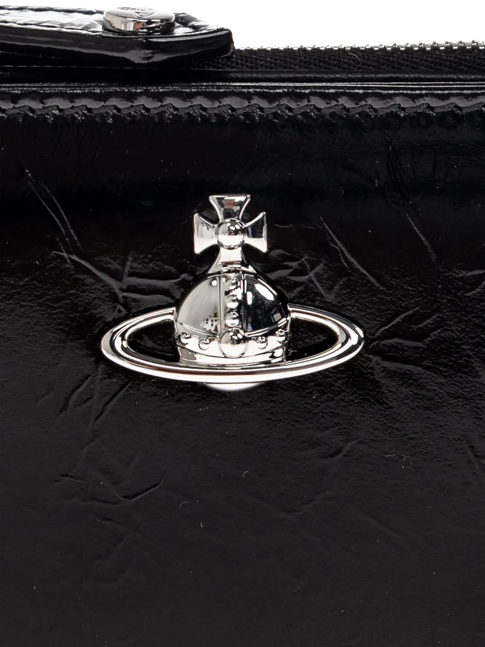 Vivienne Westwood Orb-plaque Leather Wallet | Black | FARFETCH