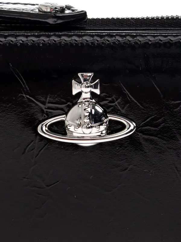 Vivienne Westwood Orb-plaque Leather Wallet | Black | FARFETCH