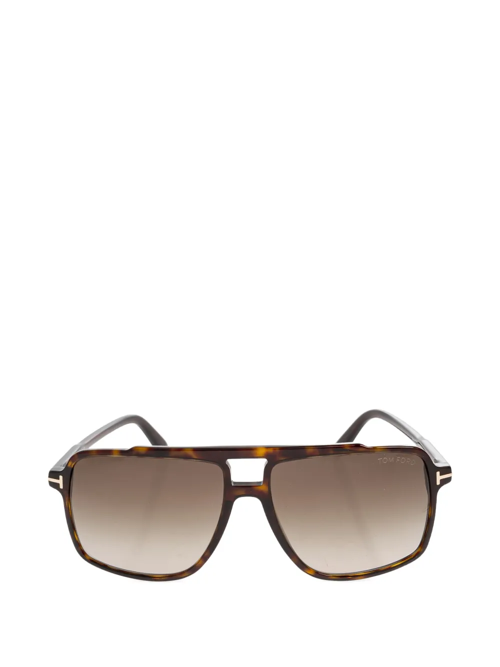TOM FORD Kemp geometric-frame sunglasses - Braun