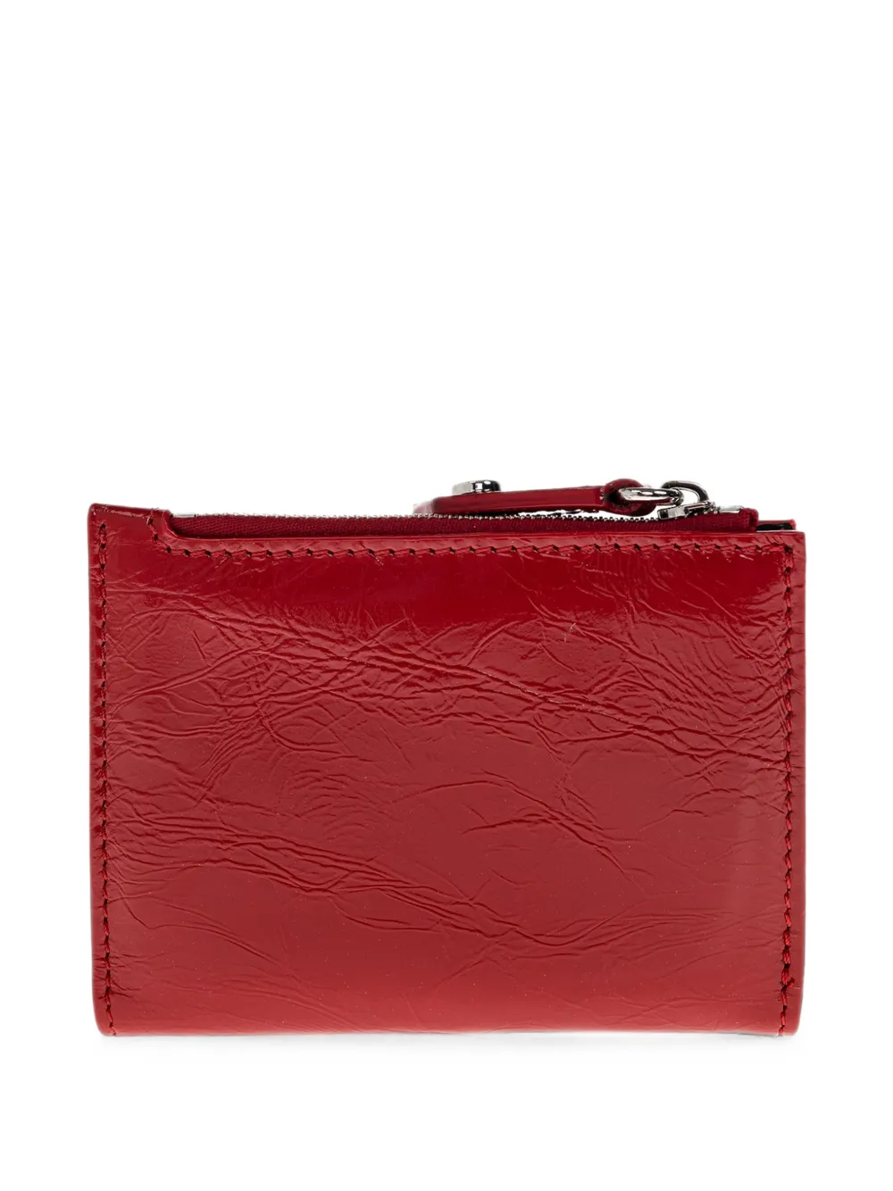 Vivienne Westwood Slim Flap leren portemonnee met Orb-plakkaat Rood