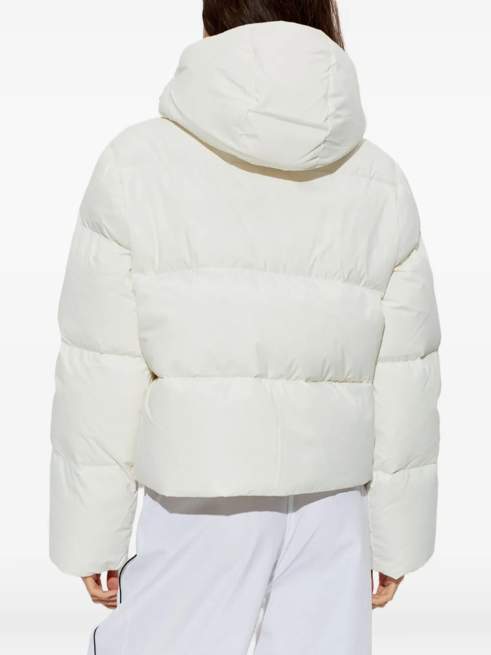 Lacoste Donsjack met capuchon Wit