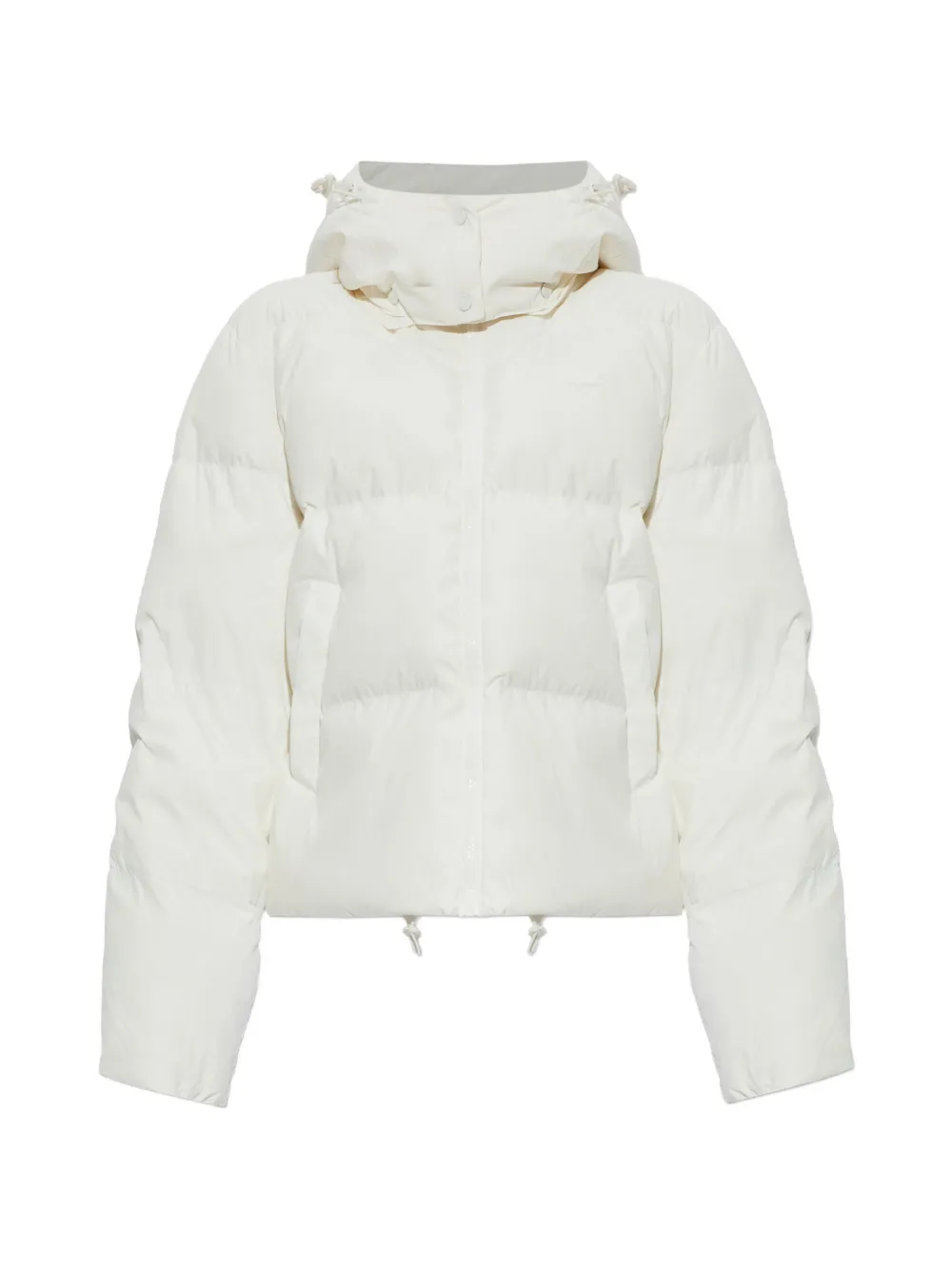 Lacoste hooded quilted puffer jacket