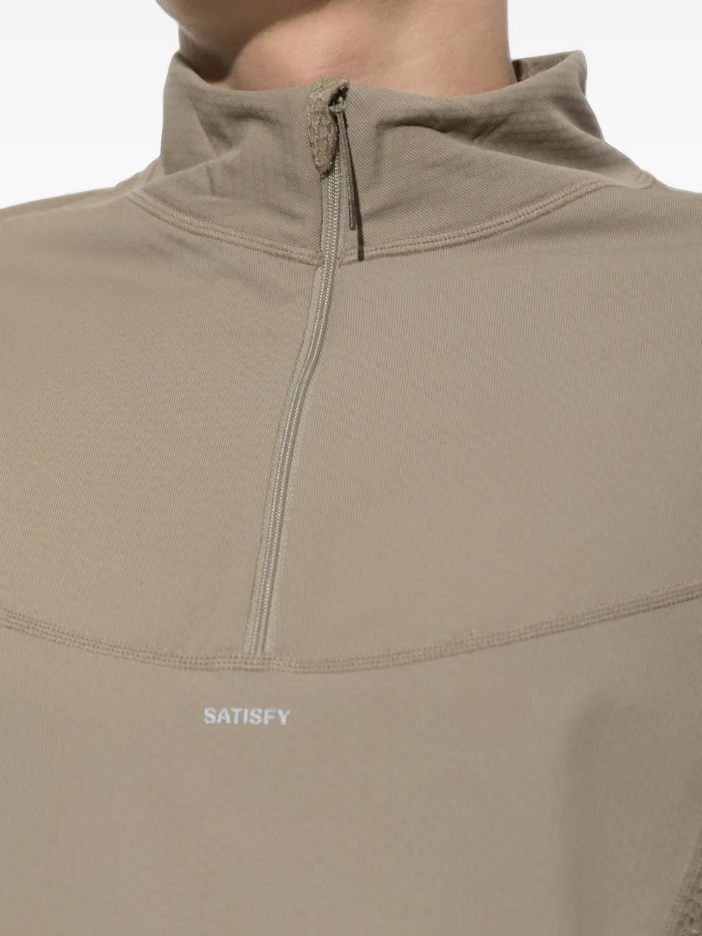 Satisfy FuzzFleece Octa performance top Beige