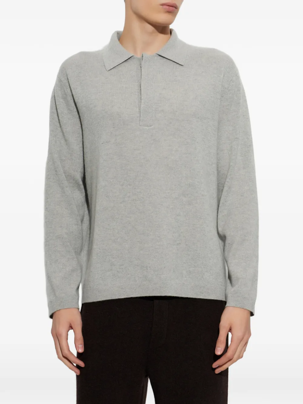 Lisa Yang Emil kasjmier poloshirt Grijs