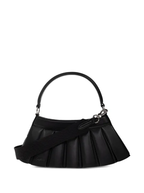 Lacoste Lenglen pleated sheepskin tote bag