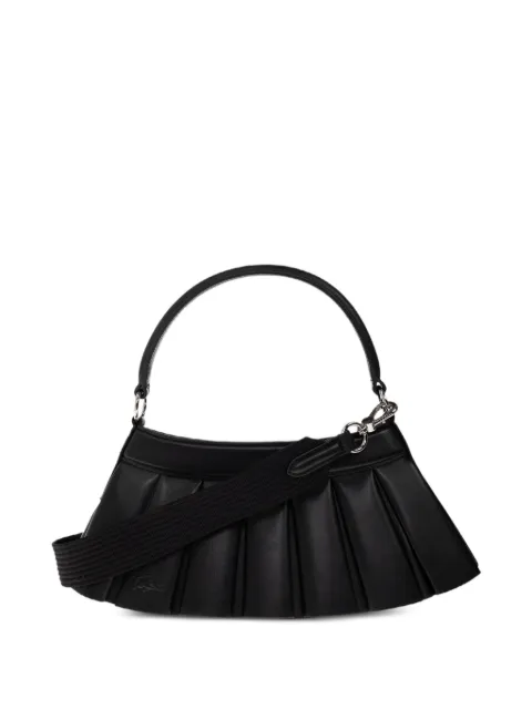 Lacoste Borsa tote Lenglen H plissettata in pelle di pecora