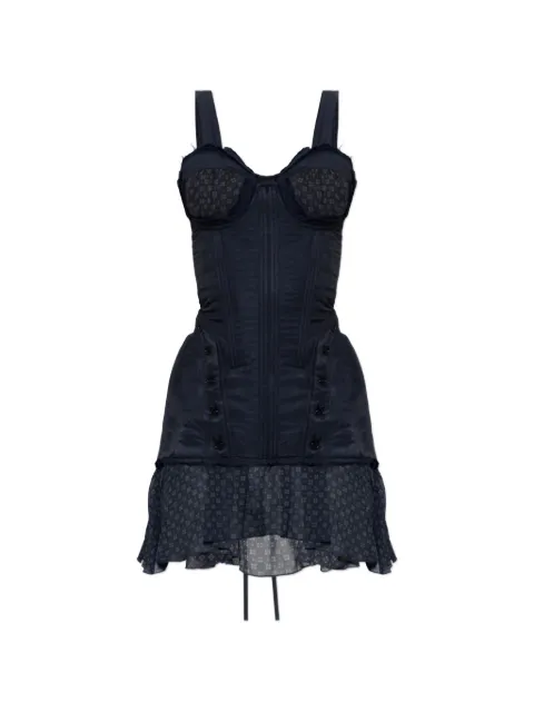 KNWLS Sable lace-up mini dress