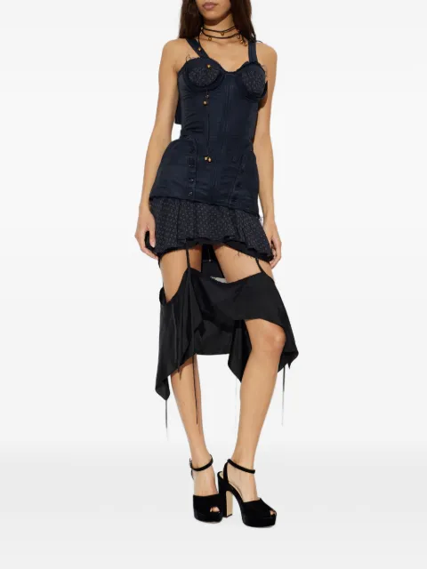 KNWLS Sable lace-up mini dress
