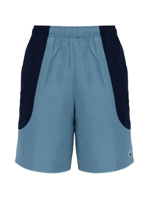 Lacoste logo-patch panelled shorts
