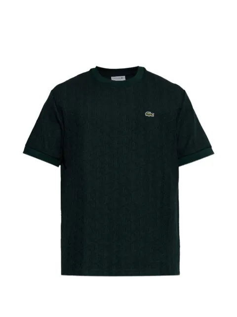 Lacoste monogram-pattern T-shirt