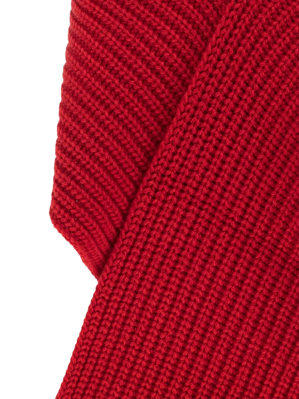 Moncler Ribgebreide sjaal Rood