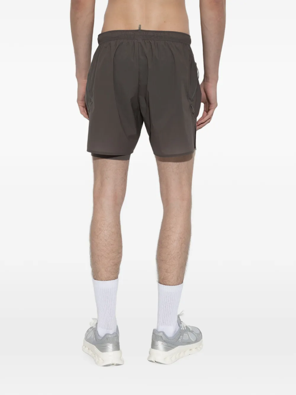 Satisfy Rippy™ Cordura trailshorts van 5 inch Grijs
