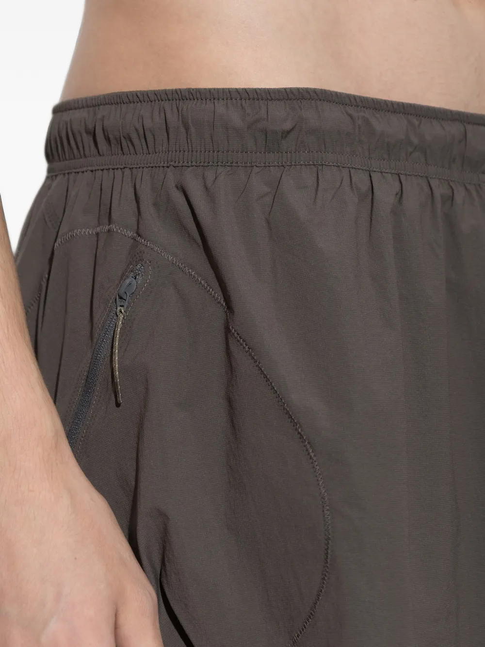 Satisfy Rippy™ Cordura trailshorts van 5 inch Grijs