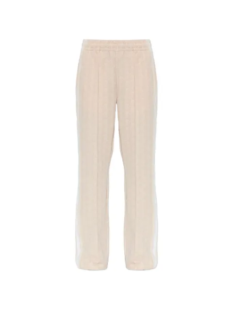 Lacoste monogram-pattern flared track pants