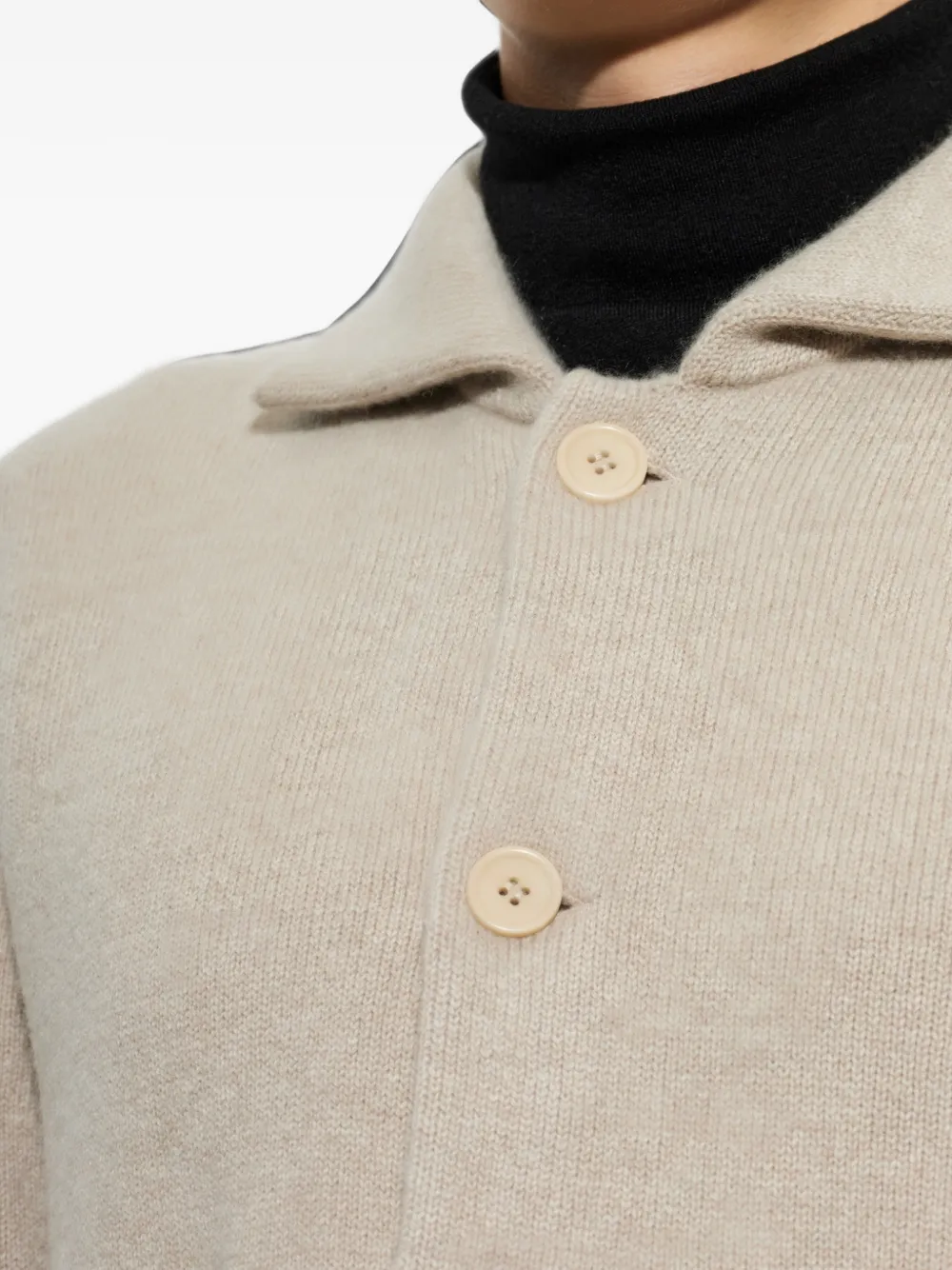 Lisa Yang Louis vest met knopen Beige