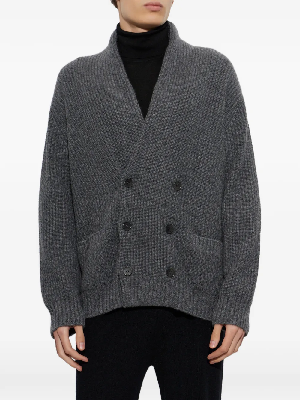 Lisa Yang Lyle vest met dubbele rij knopen Grijs