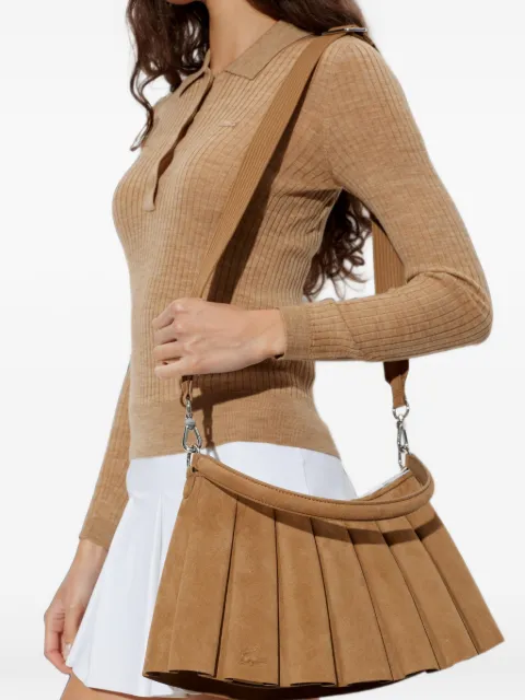Lacoste medium Lenglen pleated shoulder bag 
