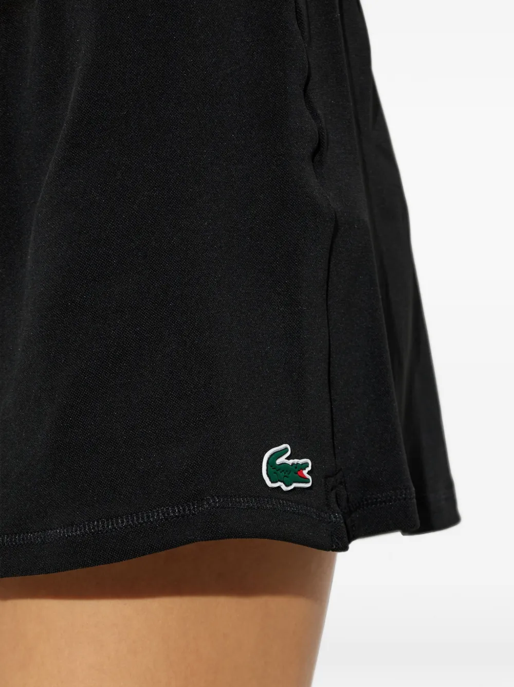 Lacoste Trainingsshorts met logo-patch Zwart