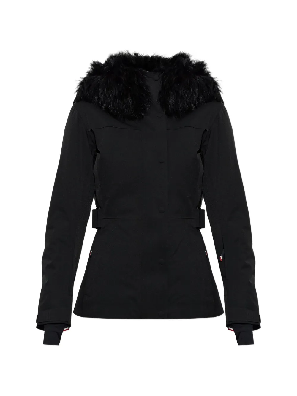 Moncler Grenoble Loira faux fur-trimmed belted jacket