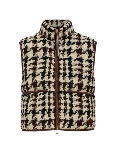 Moncler Emotionnalite houndstooth gilet