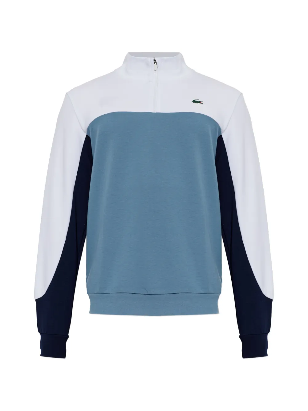 Lacoste colour-block quarter-zip sport sweatshirt