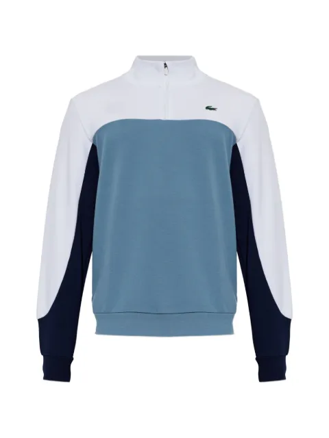 Lacoste colour-block quarter-zip sport sweatshirt