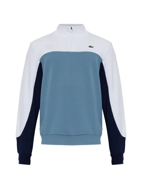 Lacoste colour-block quarter-zip sport sweatshirt
