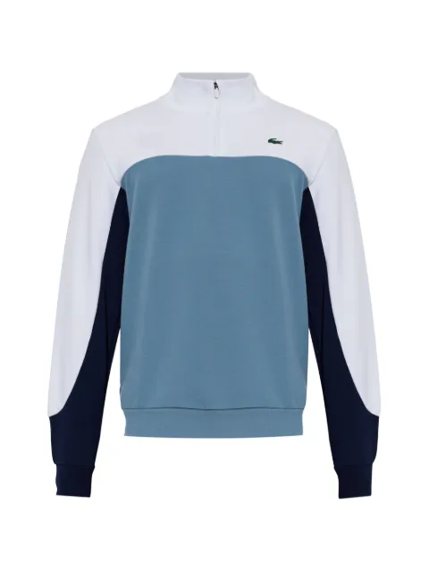 Lacoste colour-block quarter-zip sport sweatshirt