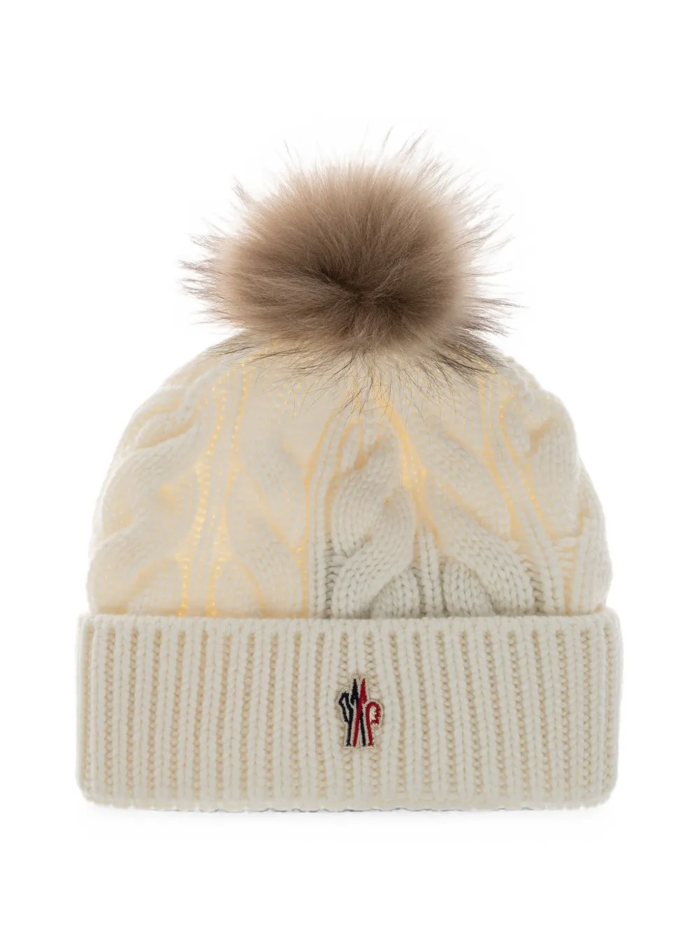 Moncler Grenoble cable-knit beanie hat