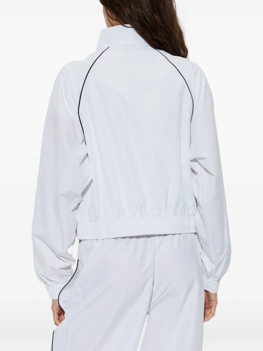 Lacoste Performance trainingsjack met biesafwerking Wit