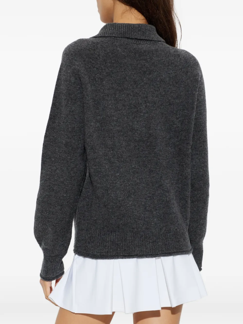 Lacoste Trui met polokraag en lange mouwen Grijs