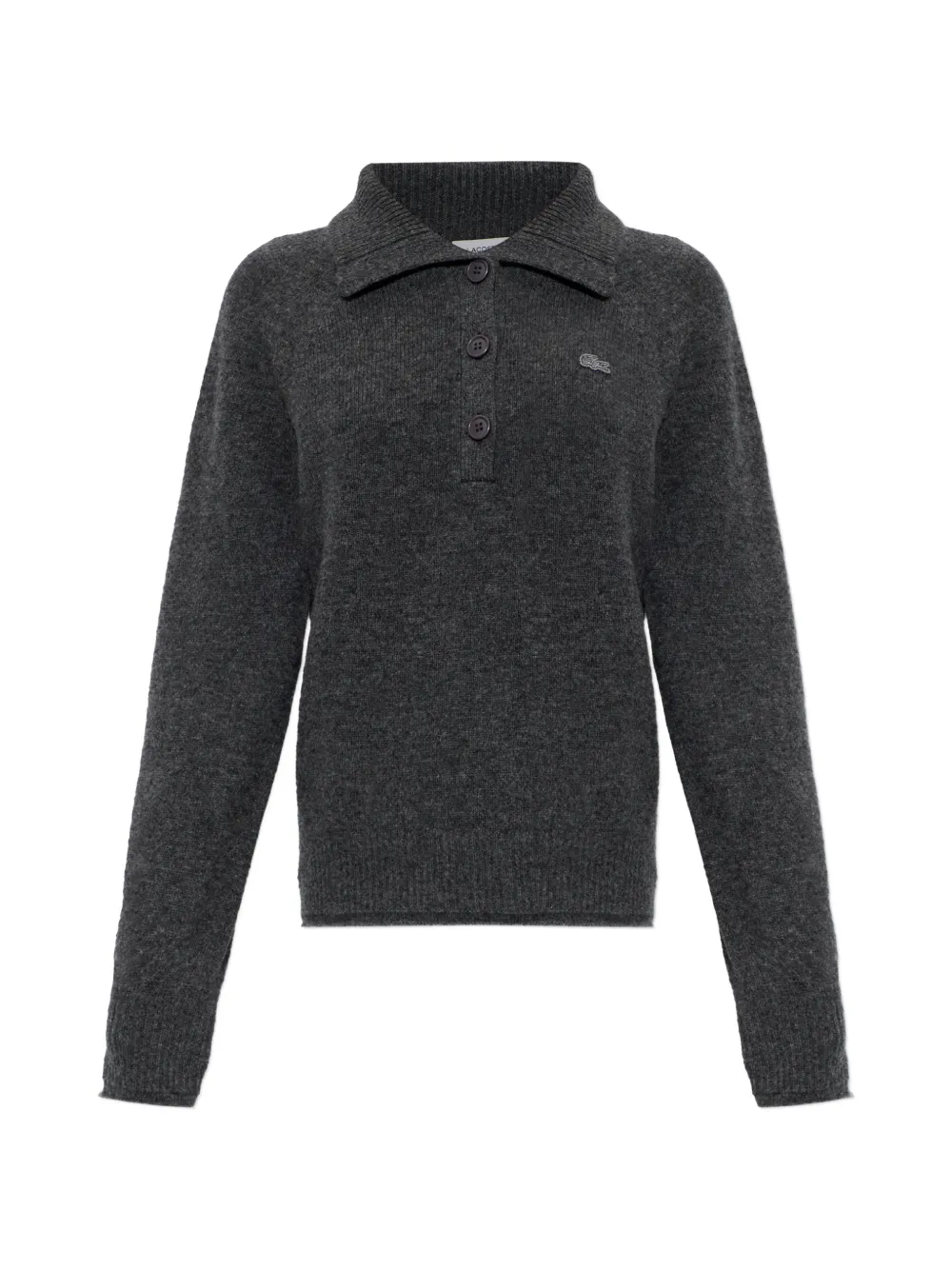Lacoste long-sleeve polo-collar sweater