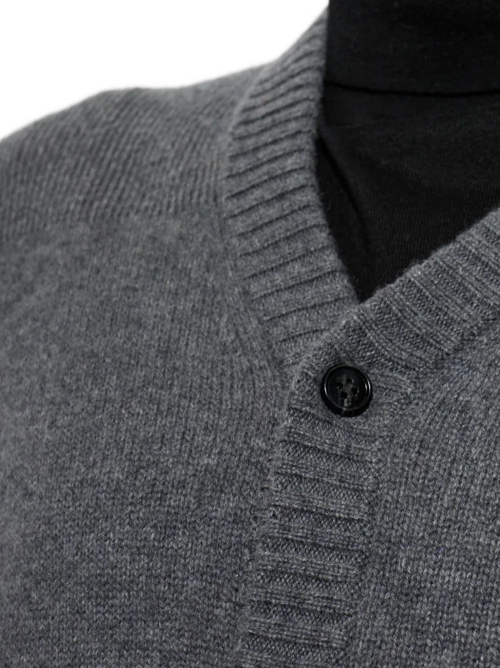 Lisa Yang Fenris vest met V-hals Grijs