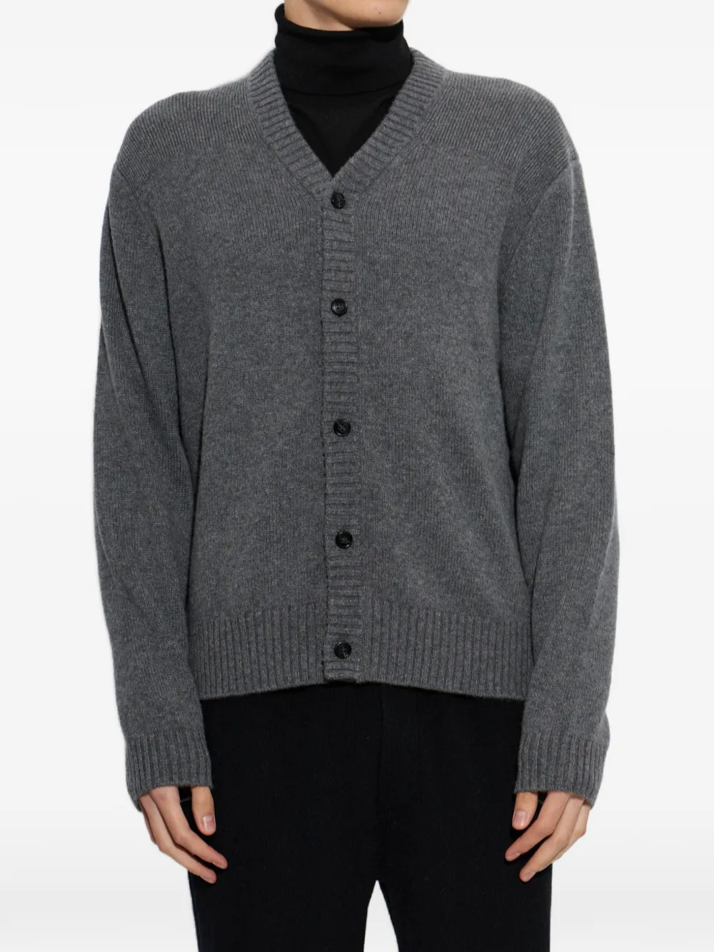 Lisa Yang Fenris vest met V-hals Grijs