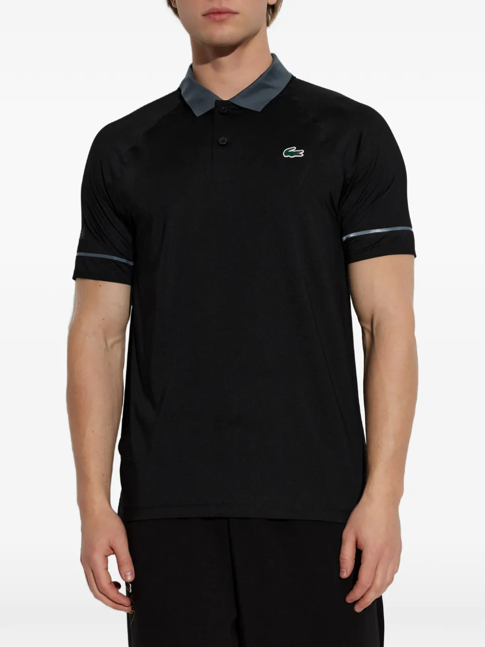 Lacoste x Novak Djokovic On Court poloshirt Zwart