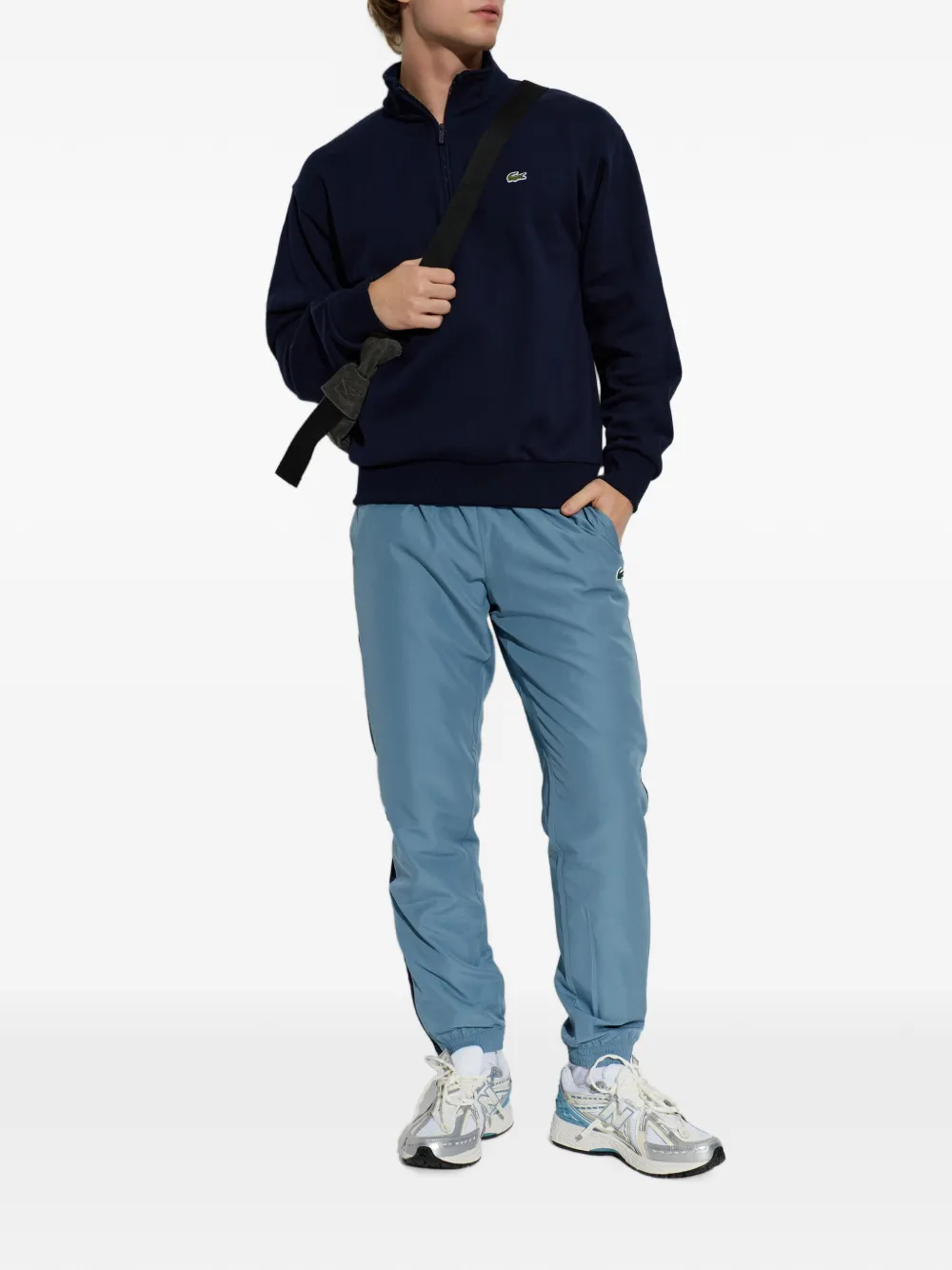 Lacoste x Novak Djokovic On Court poloshirt Zwart