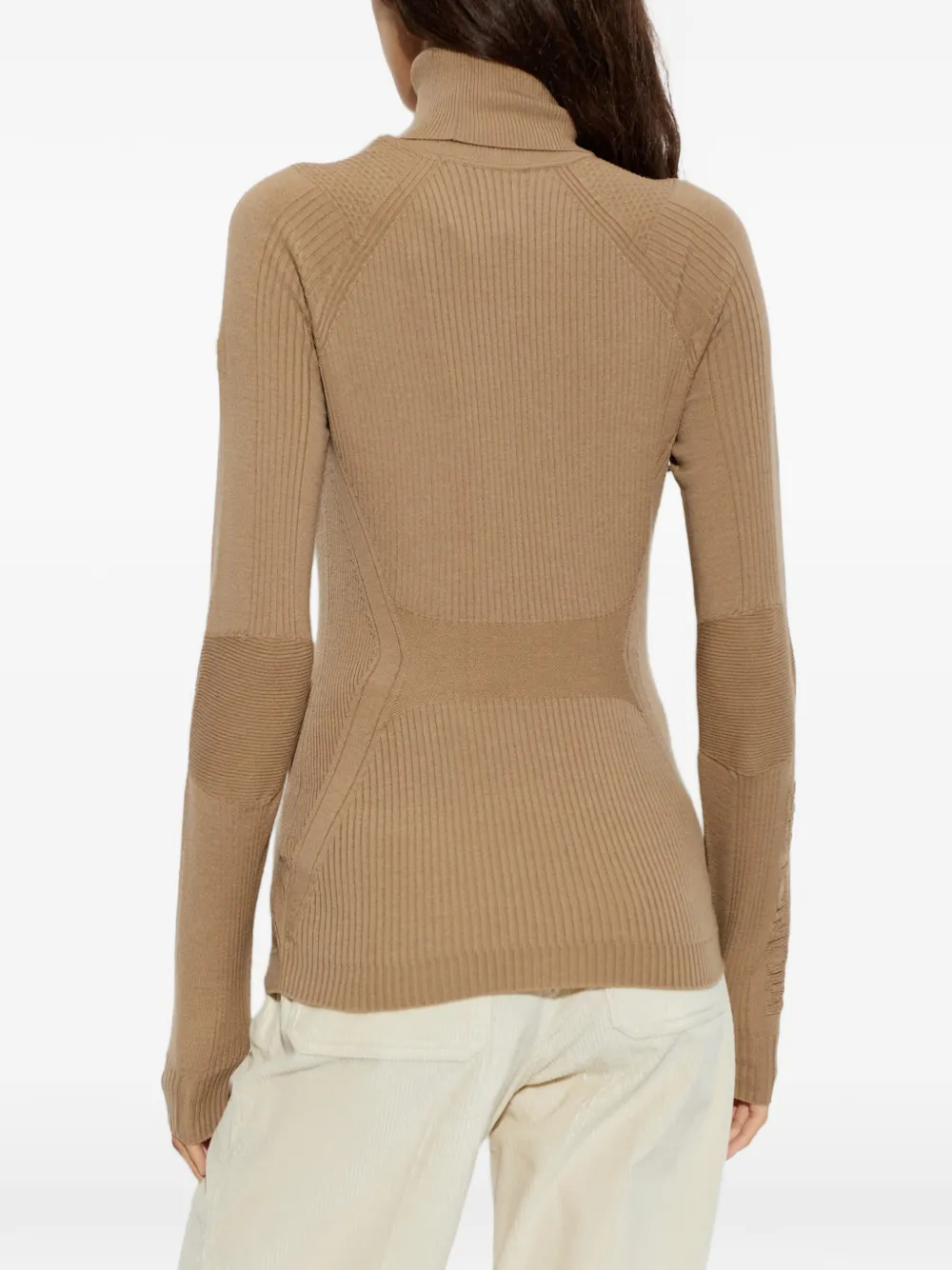 Moncler Grenoble Apres-Ski ribgebreide trui Beige