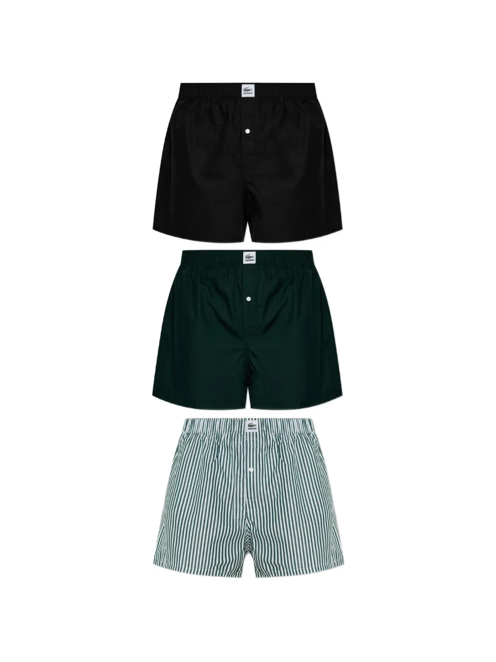 Lacoste logo-patch boxer shorts (set of two)