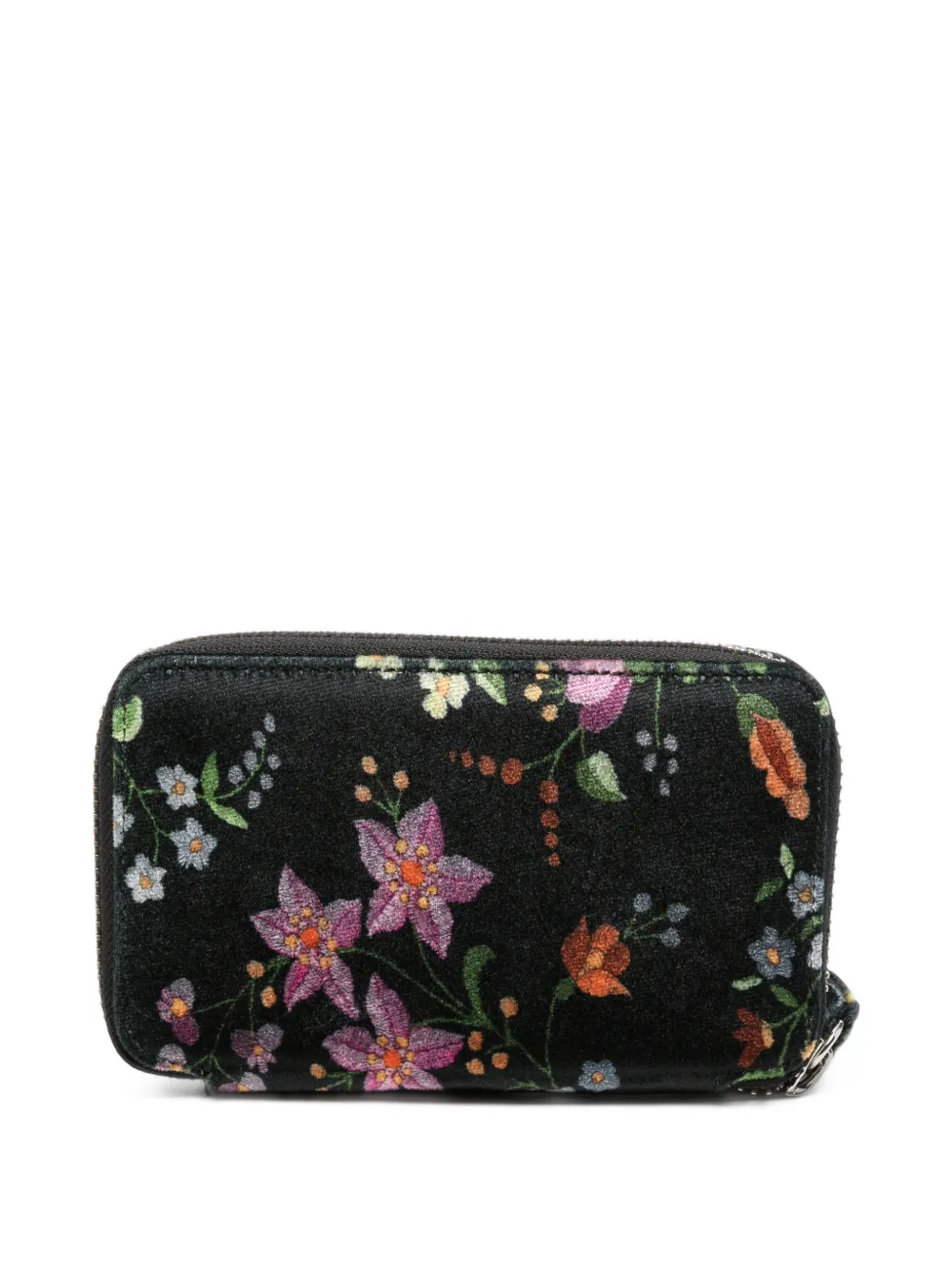 Vivienne Westwood Vierkante portemonnee met bloemen-print Zwart