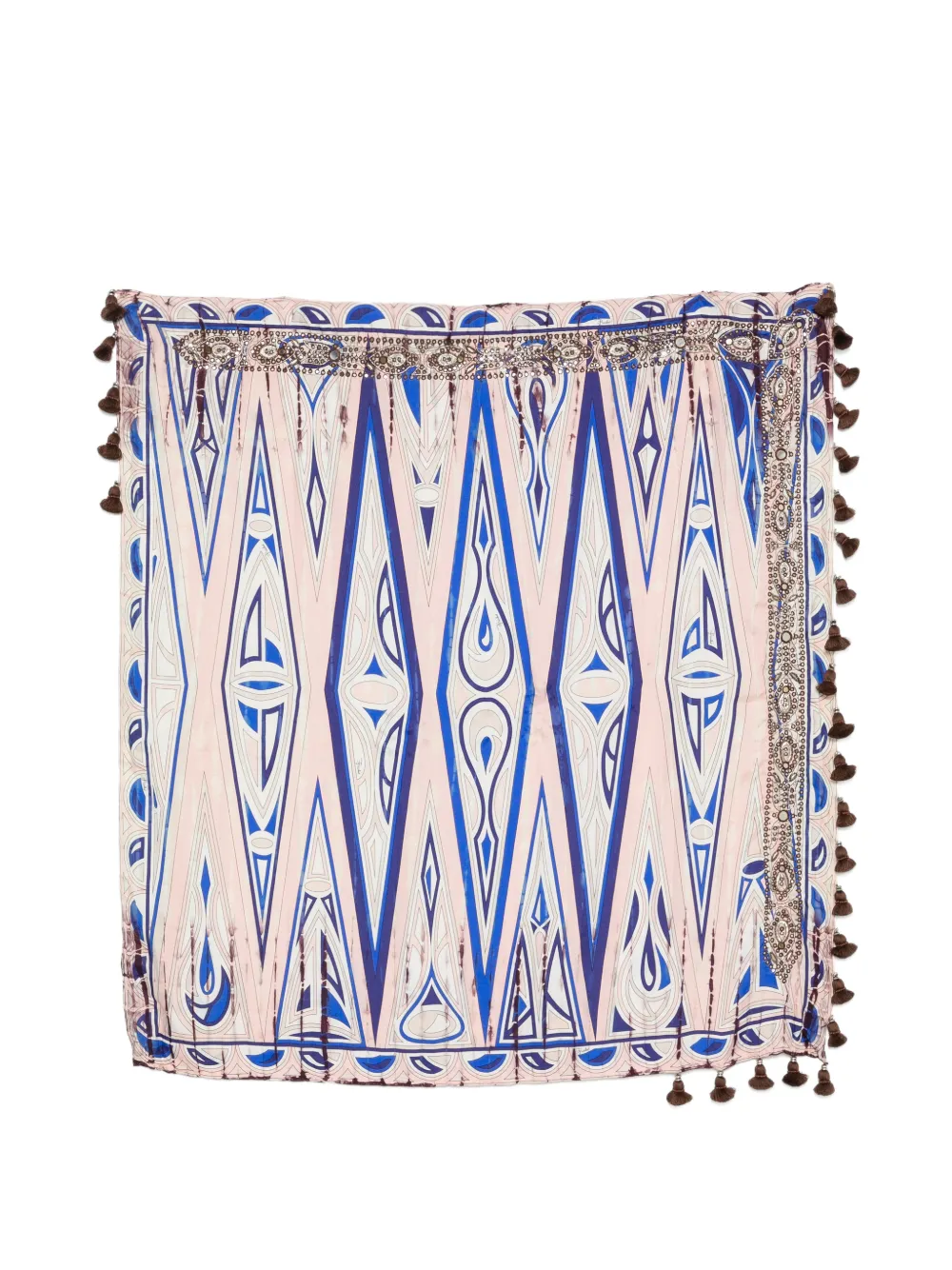PUCCI mirror-tassel silk foulard - Toni neutri