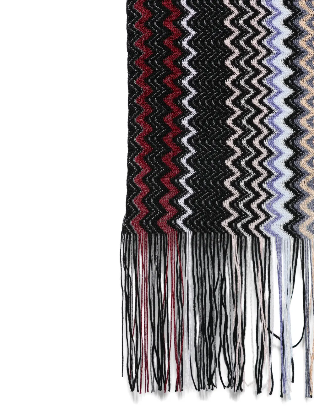 Missoni Sjaal met franje Zwart