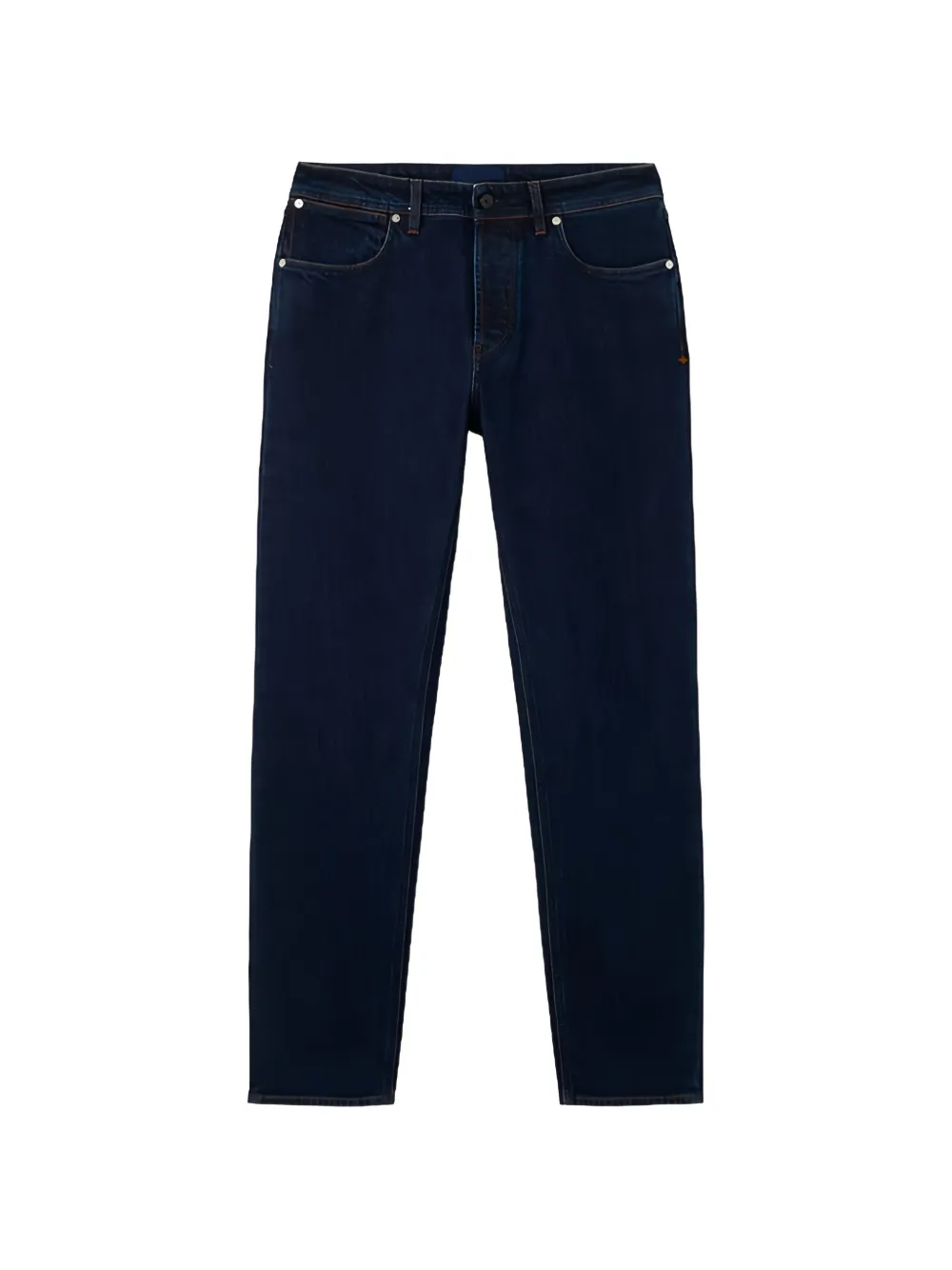 Stone Island J100005 INDIGO DENIM-RINSED regular-straight-fit five-pocket jeans - Bleu Stone Island J100005 INDIGO DENIM-RINSED regular-straight-fit five-pocket jeans - Bleu