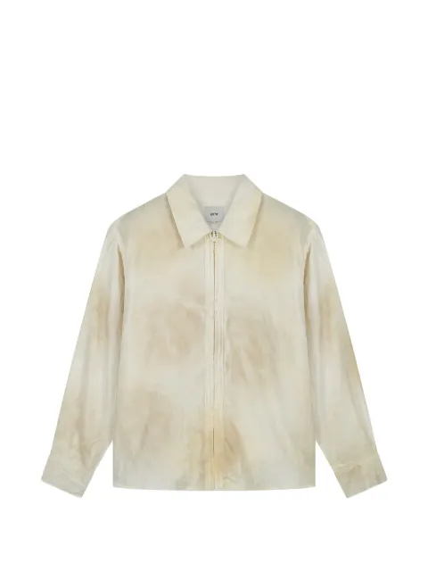 Arte Antwerp Dusty zip-up linen shirt