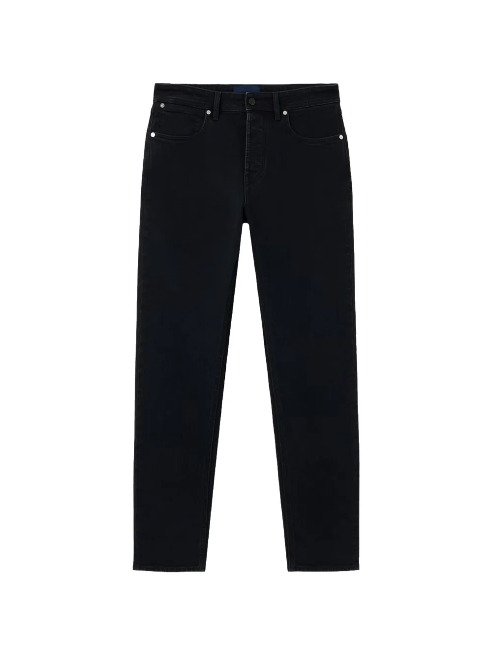 Stone Island J100007 stretch black denim-rinsed slim-fit five-pocket jeans - Nero