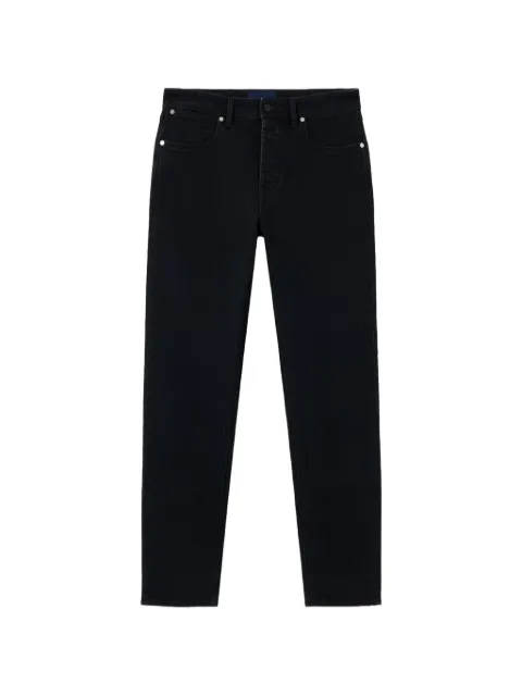 Stone Island J100007 stretch black denim-rinsed slim-fit five-pocket jeans